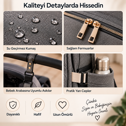 Kalya TR | Premium Anne-Bebek Bakım Çantası